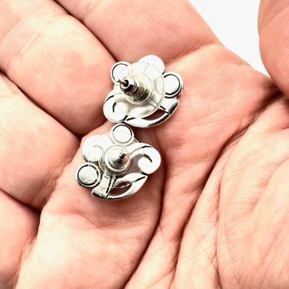 Brighton Womens Earrings Clear Crystal Silver Pierced Earrings - Picture 4 of 4